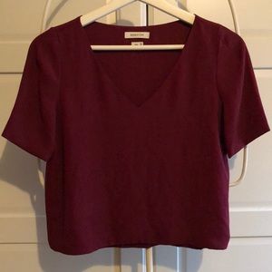 Aritzia Babaton crop shirt XXS